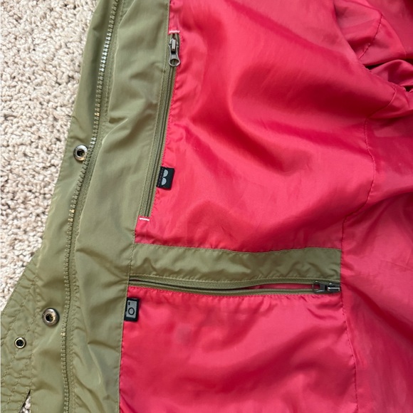 Scottevest Olive Jacket with Red/Pink Lining - Picture 5 of 7